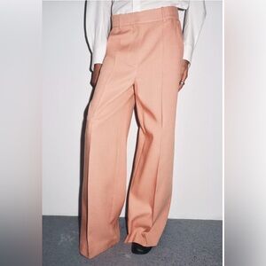 ZARA MINIMAL PANTS ZW COLLECTION
PASTEL PINK Wide-Leg Pants Size M